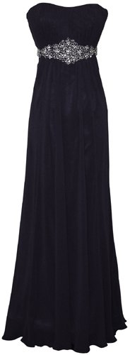 Strapless Chiffon Goddess Gown Prom Dress Formal