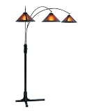 Mission Arc with Mica Shade Floor Lamp