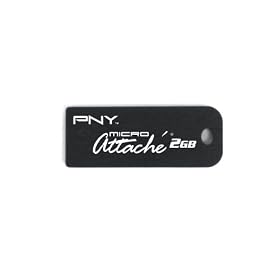 PNY P-FD2GBMIC-FS 2GB Micro Attache USB Flash Drive (Black) PNY P-FD2GBMIC-FS 2GB Micro Attache USB Flash Drive (Black)
