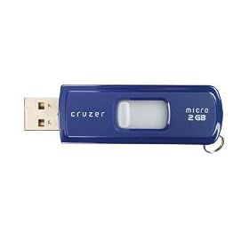 Sandisk 2GB Cruzer Micro U3 BLUE USB 2.0 Drive (SDCZ6-2048, Static Pack)