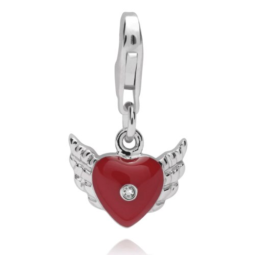 Rafaela Donata Secret Diamonds Damen-Charm Sterling Silber Diamant Emaille rot  60250133 Preisvergleich