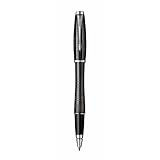 Parker Urban Premium Chiseled Medium Point Rollerball Pen, Metallic Black (1774705)