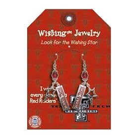 Texas Tech University Wishing Earrings