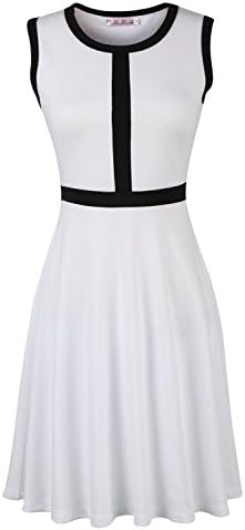 Ayanilis Womens Scoop Neck Sleeveless Party Dress