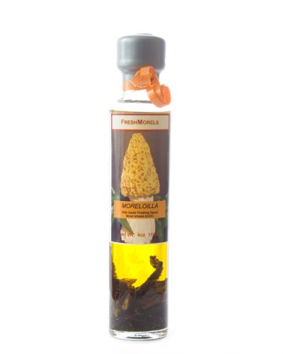 FreshMorels Premium Moreloilla Finishing Sauce, Wild Game , 4 Ounce Glass Bottle by Olive Oil