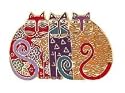 Clearly Charming Mysticats Pin by Laurel Burch