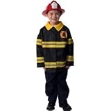 Fireman Fire Fighter Halloween Dressup Costume w HAT
