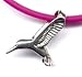 15" Fuschia Hummingbird Necklace Sterling Silver Jewelry Gift Boxed
