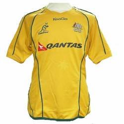 KOOGA Australia 2011/2012 Adult Home Rugby Shirt, Yellow, M - size M KOOGA Australia 2011/2012 Adult Home Rugby Shirt, Yellow, M - size M