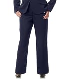 AK Anne Klein Plus Size Pants, Suiting Navy