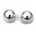 Bling Jewelry Sterling Silver Half Bead Ball Earring...