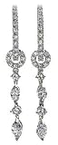 18K White Gold Earrings with 2.20ctw of Diamonds