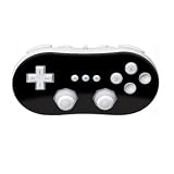 Solid State Black Design Nintendo Wii Classic Controller Protector Skin Decal Sticker