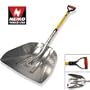 Neiko Tools Big Scoop Aluminum Snow Shovel with Soft Grip Handle