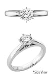 Certified 1 ct. Sitara Diamond Solitaire Ring in 18K White Gold