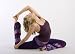 Organic Yoga Pants Inner Spiral - Easy Being Green/green (small)