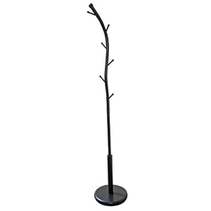 ORE International R672BK Six Foot Black Metal Coat Rack