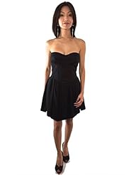 Cotton/Jersey Corset   Waistline Mini Dress 