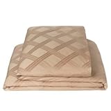 Fieldcrest Luxury King Duvet Lattice Gold / Brown