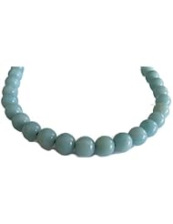 Designer Ellis Blue Amazonite Bead Necklace