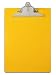 Saunders Recycled Plastic Clipboard, 1-Inch Capacity, Holds 8.5 x 12 Inches, Yellow (21605)