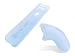 Invero Wii Blue Controller and Nunchuck Silicon Skin Cover for Nintendo Wii Remote Control