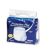 Medline Protection Plus Disposable Protective Underwear, Medium 4-pack (80 count)