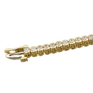 14kt Yellow Gold Stylish Doughnut Diamond Fashion Bracelet