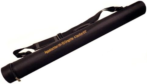 APPALACHIAN Premium Rod Travel PVC Tube, Navy Black, Cordura outside & Nylon inside tube; 3" diameter x 54.5" length.