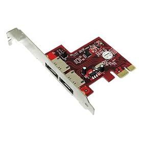 Click here to buy Addonics ADSA6GPX1-2E 2-port SATA PCI Express 2.0 x1 Controller. 2CH ESATA PCIE 6GBPS CONTROLLER SATA-C. 2 x 7-pin....