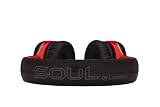 SOUL by Ludacris SL100RB Ultra Dynamic On-Ear Headphones (Black/Red)