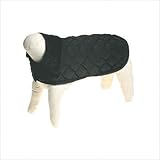 IMAGE OF Quilted Nylon Dog Jacket in Black Size: 20