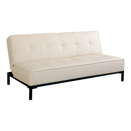 Levita Elegant Lounger Tufted Sofa Bed - Cream