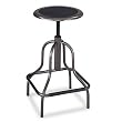 Safco 6665 Industrial Stool, without Back, Seat Height 22 in.x27 in., Pewter
