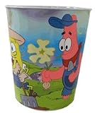  : Nickelodeon SpongeBob Waste Bin Basket - Durable tin bin container