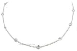 CUBIC ZIRCONIA NECKLACES - Gold Finish Tennis CZ Necklace