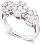 1 3/4ctw Diamond Flower Ring