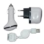 Covertec Kit de charge iPod / iPhone USB Secteur + Allume-cigare