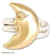Gold plated ring, 'Crescent Moon' 5 (US Ring Size) Gold plated ring, 'Crescent Moon' 5 (US Ring Size)
