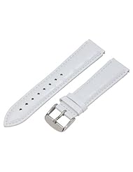 White Croco 18mm Watch Band Fits Philip Stein Small Size 1 (With Built in Quick Release Pins) !!!!