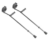 Duro-Med Youth Front-Opening Forearm Crutches, Gray