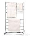 Warmrails Hyde Park Freestanding Towel Warmer and Drying Rack, Chrome