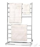 Warmrails Hyde Park Freestanding Towel Warmer and Drying Rack, Chrome