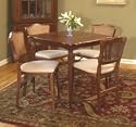 Folding Table with Shaped Edges-Wooden Card Table (Chairs Sold Seperately)