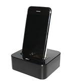 Paserro Dockingstation (USB) mit Audio Out inkl. Netzladeger&auml;t f&uuml;r Apple iPhone 3G / 3G S - Farbe: schwarz