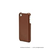 i-UniK iPhone 4S/iPhone 4 Precision Snap On Genuine Leather (AT+T, Verizon, Sprint) - [Brown] ~ i-UniK