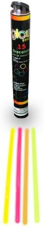 15 8" Glow Sticks Bracelets
