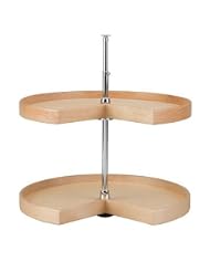 Buy 28in Kidney Banded Wood Lazy Susan 2-shelf Set by Lazy Daisy