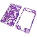 White Flowers on Purple Design Snap-On Cover Hard Case Cell Phone Protector for Apple iPhone 3G i-phone
