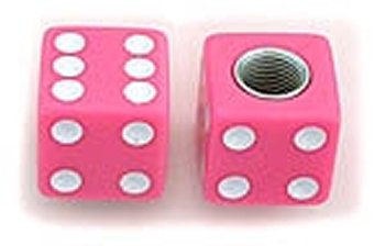 Buy Pink Dice Custom Valve Caps by Trik Topz